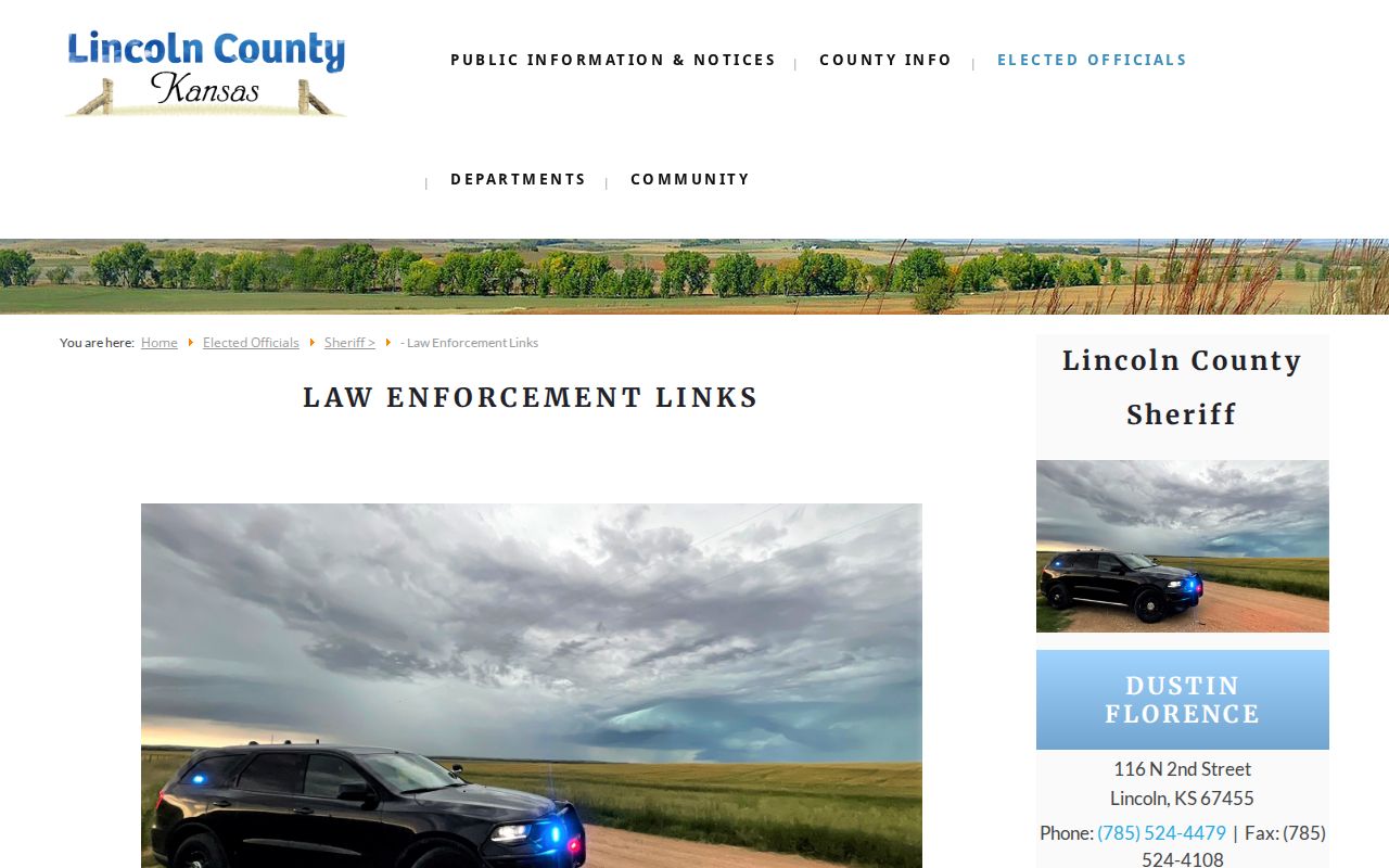 Lincoln County warrant and wanted-resource links from the Sheriff’s Department